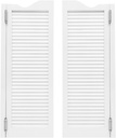 Double Swinging Door, Wood Countryside Cafe Door Swing Saloon Doors with Metal Hinges, Wall-Mounted Swing Doors for Kitchen Stairs Bedroom Entrance Bar (42 * 32 * 1.34in, White)