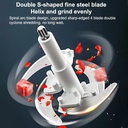 Meat Grinder, 2 Speeds 400W Stainless Steel 3L Capacity Electric Chopper Meat Grinder Mincer Food Processor Slicer 220V