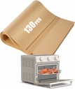 130PCs Air Fryer Paper Liners Compatible with Bella Air Fryer Toaster Oven, Nonstick Disposable Parchment Paper Baking Sheets Accessories for 7-in-1 Airfryer Oven Free of Bleach