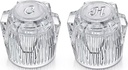 Shower tub Replacement knob，Compatible with Phoenix Mobile Household Sink Bathtub Shower.Transparent Acrylic， Two，Hot and Cold Control，LT-YKLBS-3