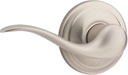 Kwikset 966TNLRH.UNIV Tustin Right Handed Lever Single Cylinder Interior Pack with Round Rose for Handlesets - Satin Nickel