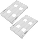 Mikikit 2pcs Hanging Refrigerator Drink Organizer for Diameter Cans Dual Row Storage Rack for Soda Beer and Beverages for Fridge and Pantry Space Optimization