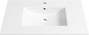 Eridanus 37"x22" Bathroom Sink, Ceramic Bathroom Vanity Sink Top with Overflow, Drop in Bathroom Vessel Sink Rectangle Ideal for Small Spaces ‎- Glossy White