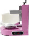 200W Cake Decorating Machine, Cake Butter Cream Spreader for Smooth Coating, 60-320 RPM Adjustable Cake Icing Machine for Cakes, Bread, 110V-220V (Pink)