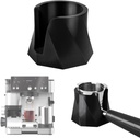 Coffee Tamper Base for Ninja Espresso ES601, Non-Slip Stable PETG Tamper Stand for Handheld Portafilter Support Stand Essential Espresso Machines Accessories (Black)