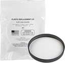 Lid for 1-Gallon and 1/2-Gal Size Plastic/Glass Storage Containers, Jars w/Continuous Thread, 4-3/8" Diameter - Made in USA, Screw-On Food Grade Cap (Black, Foam Liner)
