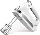 Egg Beater,Portable Handheld Mixer Electric, Lightweight High Power Egg Beater Stainless Steel Beaters Electric Hand Mixers for Kitchen (Color : A) (B) fine