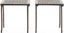 Christopher Knight Home Mckinley Outdoor Cast End Tables, 2-Pcs Set, Shiny Copper