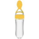 Spoon Feeder for Baby Food - Baby Food Dispensing Spoon with Fruit Feeder Pacifier - Baby Spoon Feeder with Squeeze Feeding Spoon - BPA Free Infant Feeding Solution