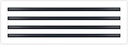 BUILDMART - 24x8 White Modern AC Vent Cover - Decorative Air Vent - Standard Linear Slot Diffuser - Register Grille for Ceiling, Walls & Floors - Texas Buildmart