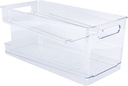 Tyenaza Can Organizer, Stackable Drink Soda Can Holder Rack PET Dispenser Double Deck, Can Storage Organizer Fit for Pantry Refrigerator Kitchen