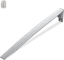 LXun Upgraded W10806512 Refrigerator Door Handle Compatible with Whirlpool Refrigerator Stainless Steel Fridge Door Handle Replacement for AP5982853 PS11703503 White Refrige Freezer Handle with Screw