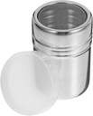 Cabilock Fine Mesh Sugar Powder Shaker with Lid Cocoa Powder Dispenser Versatile for Cappuccino Matcha Elegant Design Easy to Use