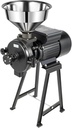 Electric Grain Mill Grinder, 1500w Grain Mill, Dry Feed Grain Mill Machine Thickness Adjustable Powder Machine Commercial Corn Mill with Stainless Steel Funnel (Dry Grinders)