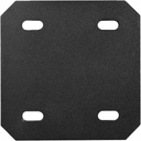 heneng 6 Pcs Heavy Duty Flat Mending Plate, 4-3/4" x 4-3/4", Square Fixing Repair Connector Bracket, 5/32" Thick