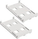 jojofuny 2pcs Fridge Can Organizer Rack for Diameter Soda Beer Cans Double Row Beverage Storage for Refrigerator Pantry -saving Design for Easy Access