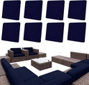 8Pcs Patio Cushion Stretch Covers, Outdoor Cushion Cover Replacement, Yard Sofa Couch Slipcovers for Patio Furniture Cushion Covers, Outdoor Waterproof Soft Flexibility Protector-Navy