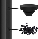100 Pack Cable Railing Rubber Grommets for 1/8" 5/32" 3/16" Cables, 1/8" Cable Railing Grommet, Cable Railing Protective Sleeves for Metal Posts