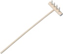 3 Pcs Mini Bamboo Rake Mini Garden Sand Rake Tool for Home Office Desktop Decor Accessory