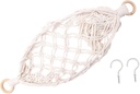 1 Set Decorative Hanging Basket of Woven Fruit Hammock for Kitchen Storage Unique Vegetable Organizer Space Saving Design for Home