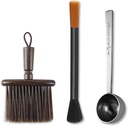 Coffee Brush,2pcs Espresso Brush+Coffee Scoop,Coffee Cleaning Brush,Coffee Grinder Brush Coffee Filter Cleaning Brush,Suitable for Espresso Machine with Grinder for Home,Espresso Machine Cleaning Set