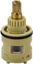 Faucet Valve - Mixer Tap Cartridge Ceramic Disc Cartridge Valve for Single Lever Monobloc Bathroom or Shower Mixer Taps (26mm)