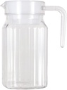 600ML Acrylic Pitcher, Transparent Juice Bottle Striped Water Ice Cold Juice Jug with Lid and Handle Cold Water Kettles for Juice Tea Water Milk Sangria Lemonade