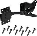 Gate Latch for Wooden Fence Self Locking Gravity Lever Door Latch Lock Heavy Duty Automatic Fence Gate Lock Hardware for Secure Pool, Outdoor Garden, Yard, Vinyl Fence