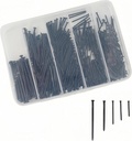 400pcs Premium Hardware Nails Assortment Kit，Good Hardness Picture Hanging Nails,Wall Nails，5 Sizes