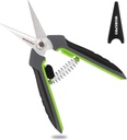 WORKPRO Pruning Shears,6.25'' Gardening Hand Scissors with Sheath,Stainless Steel Straight Blade Hand Pruner for Precision Pruning and Trimming