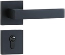 Black Household Solid Wood Space Aluminum Split Bedroom Aluminum Oxide Door Lock Silent Light Luxury Simple Hardware Lock (Size : Y26 Space Aluminum Black)