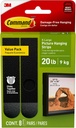 Command 20 lb XL Heavyweight Picture Hanging Strips 8 Pairs (16 Command Strips), Damage-Free Hanging Picture Hangers, Heavy Duty Great for Home Decor, Black Adhesive