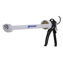 Newborn 155 Caulking Gun – Zinc Alloy Handle & Revolving Barrel | 12:1 Thrust Ratio | Fits 1/4 Gallon (29 oz) Cartridges | Ladder Hook | Heat-Treated Push Rod for Durability