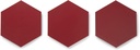 Lucida Surfaces Luxury Vinyl Floor Tiles | Glue Down Adhesive Flooring | 25 Colorful Hexagon Tiles | MosaiCore | 12.25 Sq. Feet