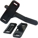 JR Products 11205 Right Hand Philips Style Screen Door Latch , black