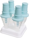 GLEAVI DIY Popsicle Molds Ice Lolly Maker Green Reusable Ice Cream Mold for Homemade Treats with Premium PP Material and Store Family and Friends