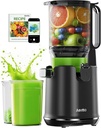 Aeitto Max5 Cold Press Juicer, with 5.3“ Extra Wide Mouth, Juicer Machines For Whole Fruits & Vegetables, High Juice Yield, Professional Juice Maker, Self Feeding, Easy to Clean,Black