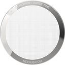 HEXNUB - Reusable Metal Filter for AeroPress XL Coffee Maker, Stainless Steel Filter Fits AeroPress XL Coffee Press, Fuller Bodied Coffee Than Paper Filters - SILVER MESH