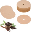 200PCS Unbleached Percolator Coffee Filters, 3.75 Inch Disposable Coffee Paper Filter with hole, Disc Coffee Filters for Bozeman Percolator