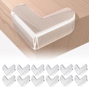 CPSIA Safety Certified Corner Guards Corner Protectors for Baby, 12 Pack, Clear Furniture & Edge Corner Covers, Adhesive Pre-Taped, BPA-Free, L Shape