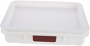 Pizza Dough Proofing Box with Lid Stackable Food Storage Container White Dough Tray for Home Kitchen Airtight Sourdough Keeper with Cover and Bread