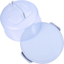 Dessert Cake Box with Cover Pp Material Non-slip Base Bakery Cake Carrier