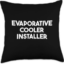 Evaporative Cooler Installer Throw Pillow