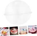 500ml Shape Cake Box Containers 10 Pack Plastic Cake Holders Easy to Carry Decorative Mousse Storage