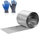 4'' x 20' Aluminum Flashing Roll,0.2mm Thickness Aluminum Roof Panels,Metal Roofing Roll for Roof and Garden, Prevents Roofing Stains,Sealing Windows Doors,DIY Craft