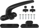 ECSiNG 1 Set of Aluminum Alloy Window Handle Sliding Door Outer Hanging Window Handle Door and Window Pulley Handle Accessories Black Right Open