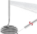 AYIVG Chrome Finish Round Brass 2 In 1 Function High Pressure Handheld Shower Head Sprayer Hand Shower Wand with 59 Inch Hose For Bathroom Shower System