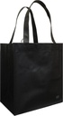 Reusable Grocery Tote Bag Black 6 Pack