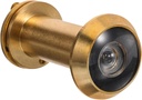 200degree Door Viewer Peephole Cover Copper Door Peephole Wide Field of View Adjustable Lens Security and Privacy Protection