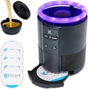 Katchy Duo – Indoor Flying Insect Trap with Scent Pod – Day & Night Effective – Mosquito, Fruit Fly, Gnat & Small Moth Catcher – Non-Zapper Trap with Blue UV Light & Fan Suction (Black)